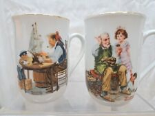 VTG 1982 Norman Rockwell Museum Collectible Cups The Cobbler,  For A Good Boy  picture