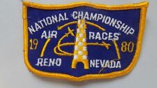 RENO NATIONAL CHAMPIONSHIP AIR RACES 1980 OFFICIAL PATCH - MINT - NEW picture