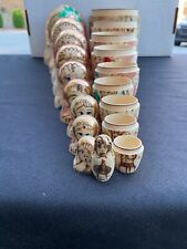 Russian Nesting Wooden Dolls Tallest 9.5 “ Hand Painted Set of 10 picture