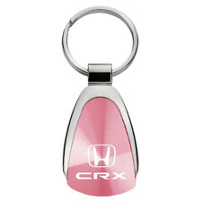 Honda CR-X Keychain & Keyring - Chrome with Pink Teardrop Key Chain Fob picture