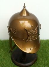 Christmas Fire Fighter Chief Helmet Wearable Victorian Fireman Copper Item picture