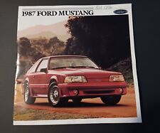 1987 FORD MUSTANG SALES BROCHURE 20 PAGES picture