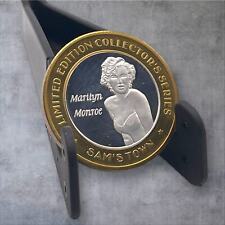 Rare Marilyn Monroe, Sam's Town Hotel & Casino Gaming Token .999 Fine Silver picture