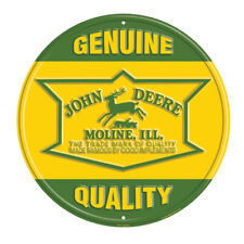 John Deere Round Genuine Quality Sign, 12