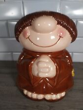 American Greetings Ceramic Cookie Jar Sherman on the Mount Monk Cartoon 1983 picture