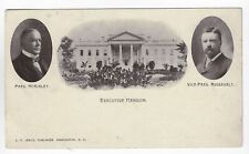 Rare 1901 Pres McKinley VP Roosevelt White House Jugate Private Mailing Postcard picture