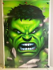 ROLLED 2003 THE HULK CLOSE UP 22X34 POSTER MARVEL COMICS TRENDS INT. #2726 picture