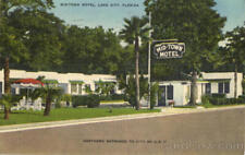1953 Lake City,FL Midtown Motel Columbia County Florida Linen Postcard 2C stamp picture