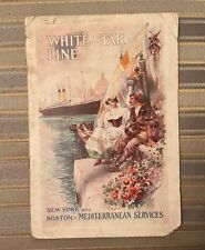 WHITE STAR LINE CANOPIC 1910 PASSENGER LIST EARLY REF OLYMPIC TITANIC “BUILDING” picture