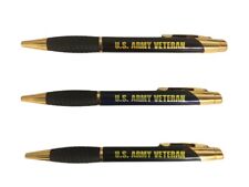 US Army Veteran Engraved Coated Brass Pen - Veterans Day, Military Gift picture