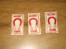 Lot Of Three 1930's Cracker Jack Magnets In Original Packages picture