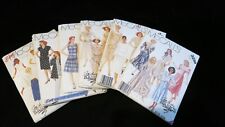 McCall's Set 6- Vintage Garment Sewing Patterns- 80's - 90's- Set of 6. picture
