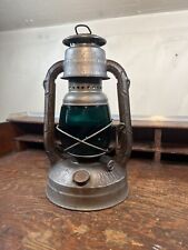 Vintage Dietz Little Wizard Lantern GREEN Globe NY USA TUBULAR Lantern Barn Lamp picture