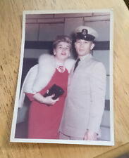 Vintage Photo Military Ball Mixed Marriage Caucasian Asian Fancy Beautiful Pair picture