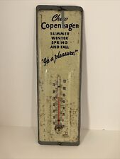 Vintage Chew Copenhagen Summer Winter Spring And Fall Thermometer picture