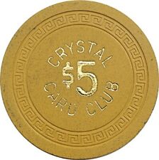 Crystal Card Club, Sparks $5 Casino Chip NR MINT R7 Very Rare 16-30 picture