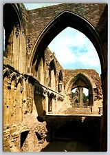 Postcard England Glastonbury Abbey Church 3W picture