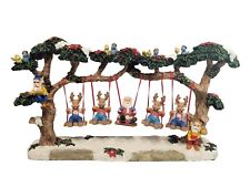 1995 Designed & Sculpted By Jaimy Holiday Christmas Swings - Santa & Reindeer  picture