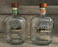 Jefferson’s Ocean Lot Of 2 Empty Bottles/Voyage 24 (Bourbon) & Voyage 26 (Rye) picture