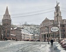 1940 NORWICH Ct. Snowy Street Scene PHOTO  (208-O) picture