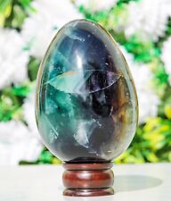 Large 145MM Green Fluorite Crystal Healing Energy Reiki Chakra Metaphysical Egg picture