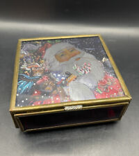 Via Vermont Santa Christmas Trinket, Jewelry Box 1994 Vintage picture