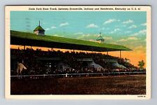 Evansville IN-Indiana, Dade Park Race Track, c1953 Vintage Souvenir Postcard picture