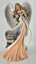 Christmas Angel By Thomas Kinkade Amaryllis Figurine Gifts of Bradford Exchange picture