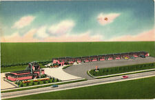 Postcard Birds Eye Skyview Skyline Club and Motel Phillips Wisconsin WI Unposted picture