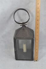 antique lantern lamp tin /glass candle hang sit carry 18th c 1750-1840 original  picture