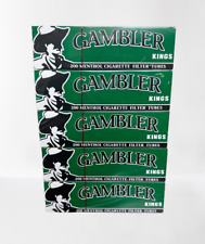Gambler Menthol King Size Filter Tubes 200 Count/ Box (Pack of 5) picture