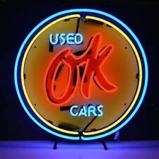 OK USED CARS Neon Sign Garage Vintage Style Man Cave Decor Lamp 19