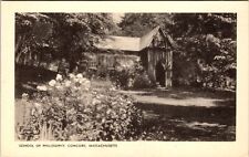 Concord MA-Massachusetts, School Of Philosophy Vintage Souvenir Postcard picture