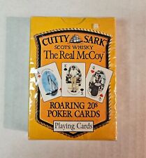 Vintage SEALED Cutty Sark Scots Whisky The Real McCoy Roaring 20s Poker Cards picture