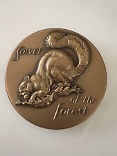 Vintage Squirrel Bronze Medallion  picture