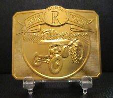1990 John Deere Belt Buckle Model R Two-Cylinder Tractor LIMITED EDITION Gold jd picture
