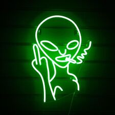 Green Alien LED Light Up Neon Signs for Wall Decor Alien Neon Light for Man Cave picture