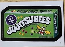 Wacky Packages Sticker Trading Card *Jujubes Jujitsubees Thomas The Train candy picture