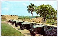 Postcard South Wall Battery French Spanish Bronze Cannon Fort Ticonderoga NY picture