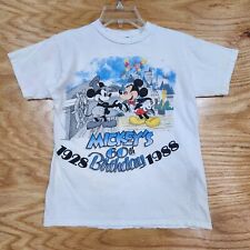 Vintage 1988 Mickey's 60th Birthday Disney Character Fashions Kids T-Shirt picture