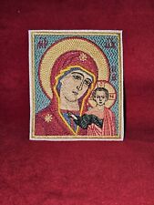Our Lady of Kazan Pocket Orthodox Icon - Handcrafted 3.35×3.94 inches picture