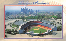 Los Angeles CA, Dodger Stadium, Aerial View, Built 1962, Vintage Postcard picture