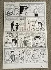 Kathy #4 page 18 April 1960 Original Art Page double signed by STAN LEE picture
