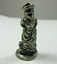 vintage 1994 IRS China miniature pewter figurine old woman grandmother picture