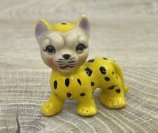 VTG Anthropomorphic Wild Cat Figurine Cheetah Leopard Porcelain 1950's Jungle picture