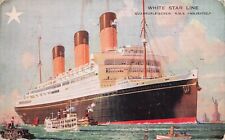 RMS Majestic White Star Line New York City Skyline paquebot cancel Postcard E2 picture