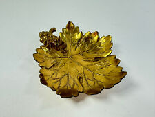 Vintage brass grape leaf dish tray The Vine 380 picture