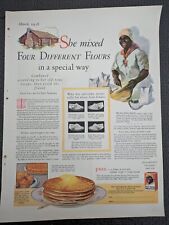 Large Original Antique Magazine Ad 1928 Pancake Flour Mix Breakfast picture