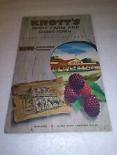 Knott's Berry Farm And Ghost Town Buena Park CA Chicken Dinner Restaurant Menu picture