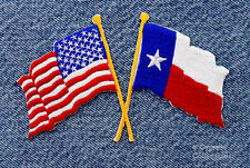 TEXAS STATE FLAG PATCH USA AMERICAN EMBROIDERED IRON-ON LONE STAR EMBLEM BANNER picture